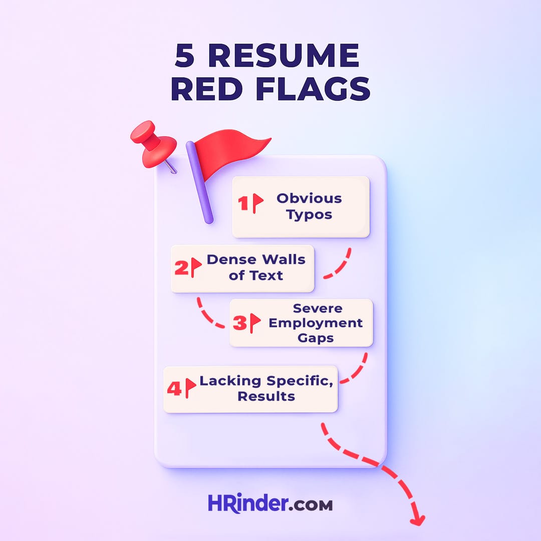 🚩 5 Resume Red Flags Recruiters Notice Immediately
